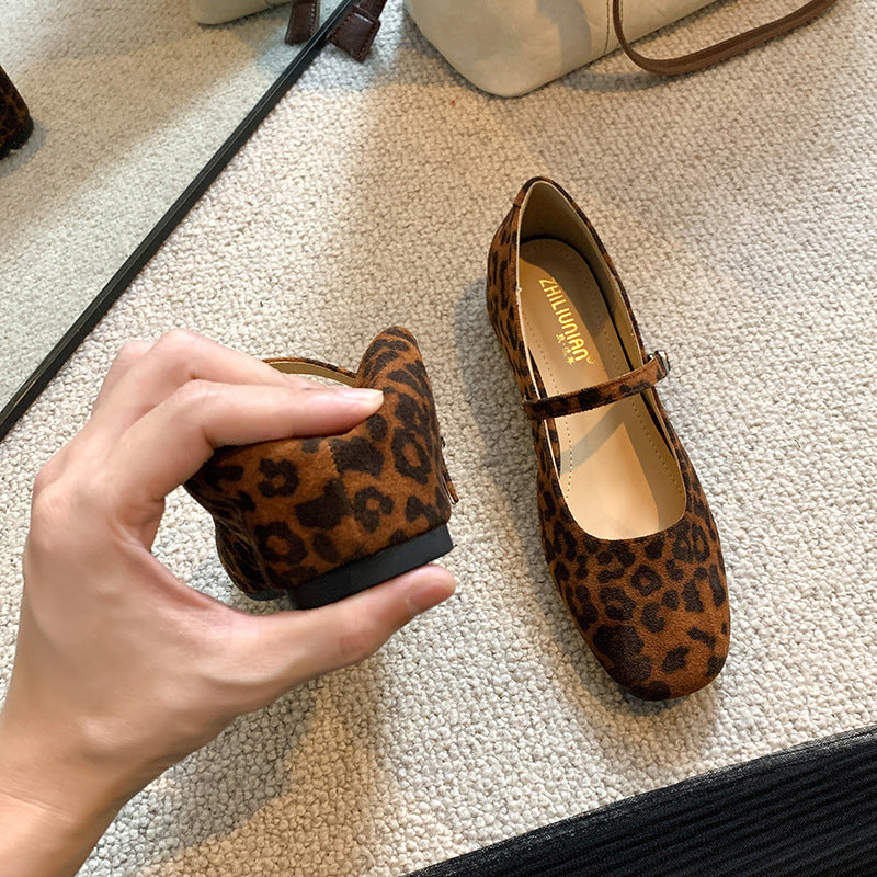 Ballerina pumps met riem en gesp - Tatsuki