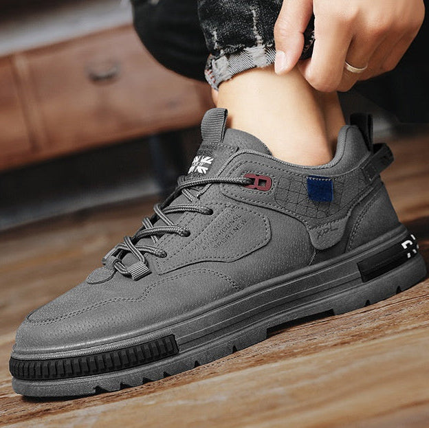 Stoffen enkellaarsjes heren technische structuur - Haldorik