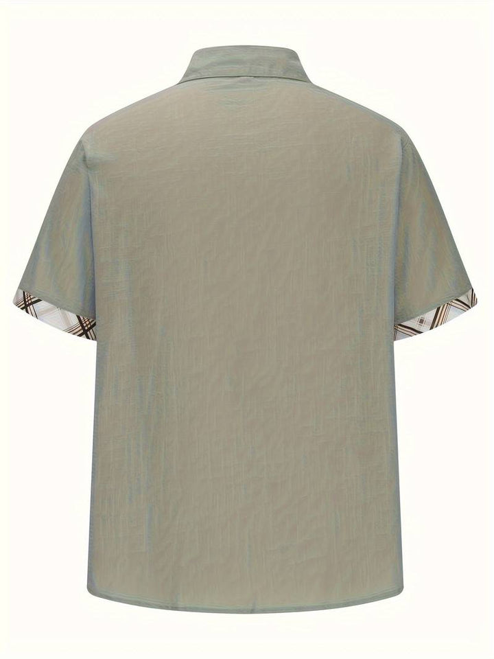 Michael - Stijlvol traditioneel overhemd met geruite grafische print