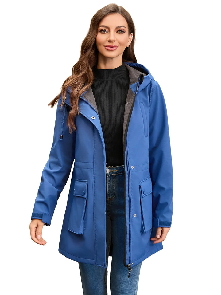 Waterdicht softshell damesjack met capuchon - Elina