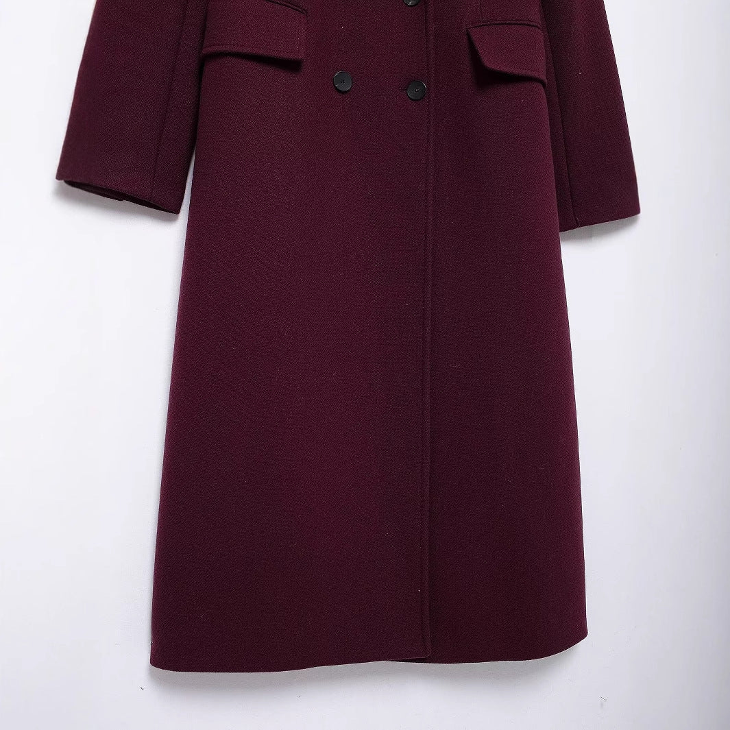 Seizoensjas met dubbele borst voor dames - Eline