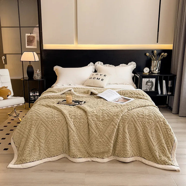 Luxe gewatteerde winterdeken