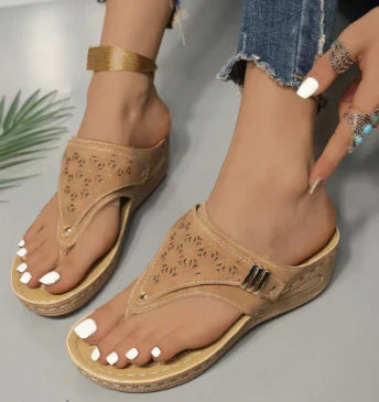 Celine - Damessandalen met clip-toe in PU leer