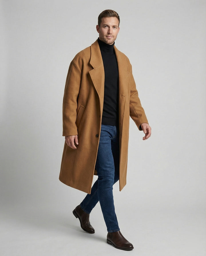 Lange jas, recht model, voor heren - Otto