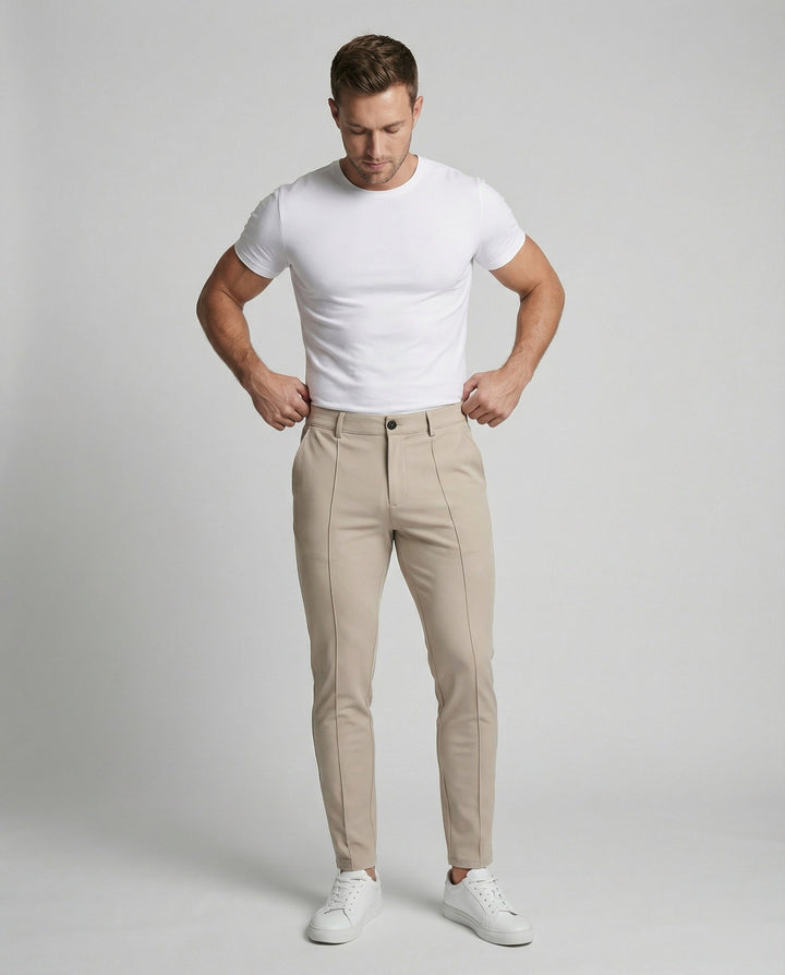Slim fit chino herenbroek - Michael