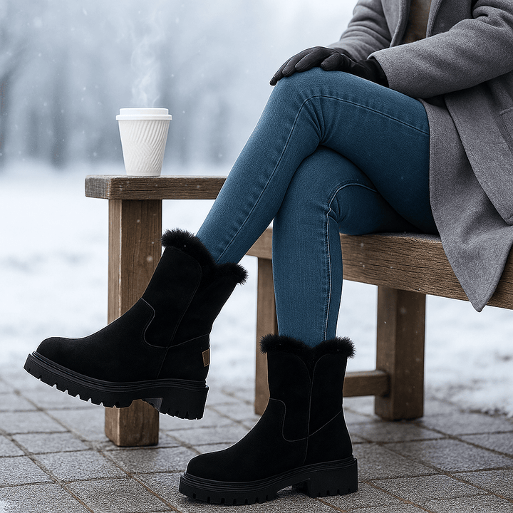 Dameslaarzen met suède-effect - Serelinne