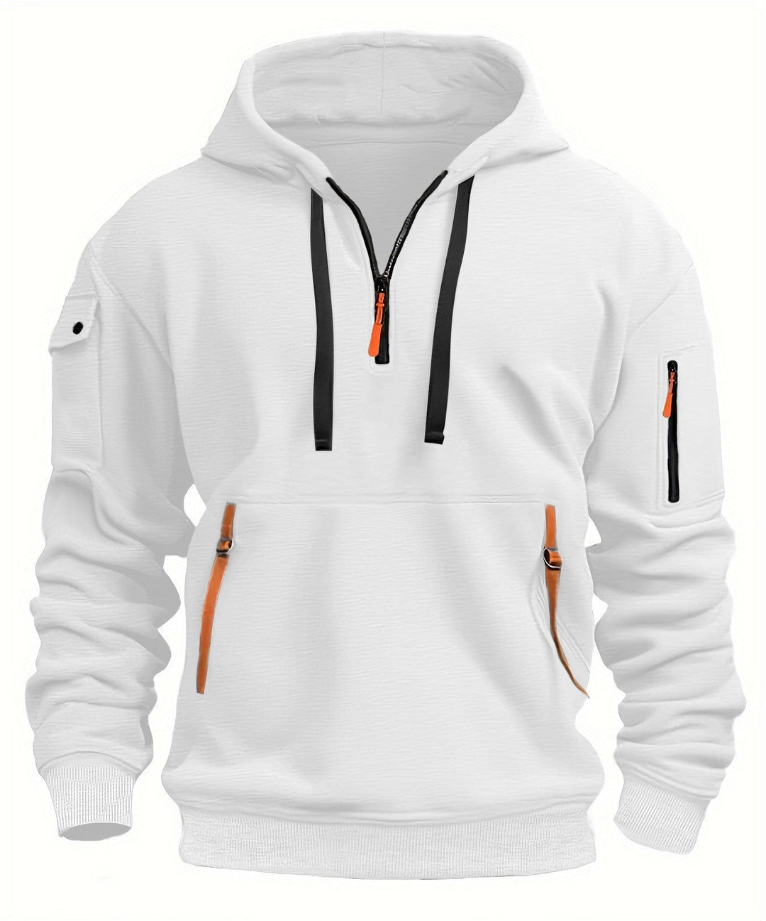 Heren sweatshirt met capuchon en zakken - Cesar