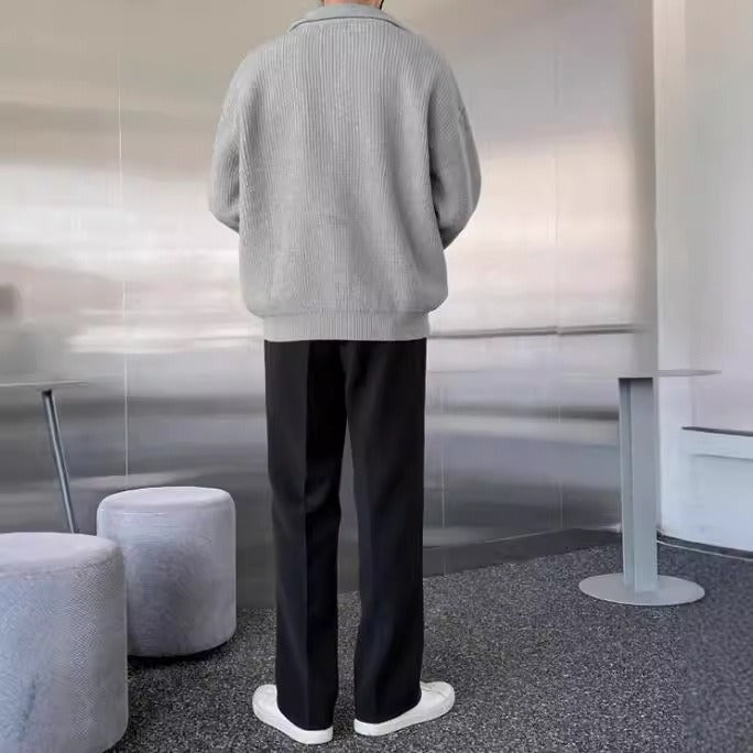 Geribde coltrui met rits - Nils