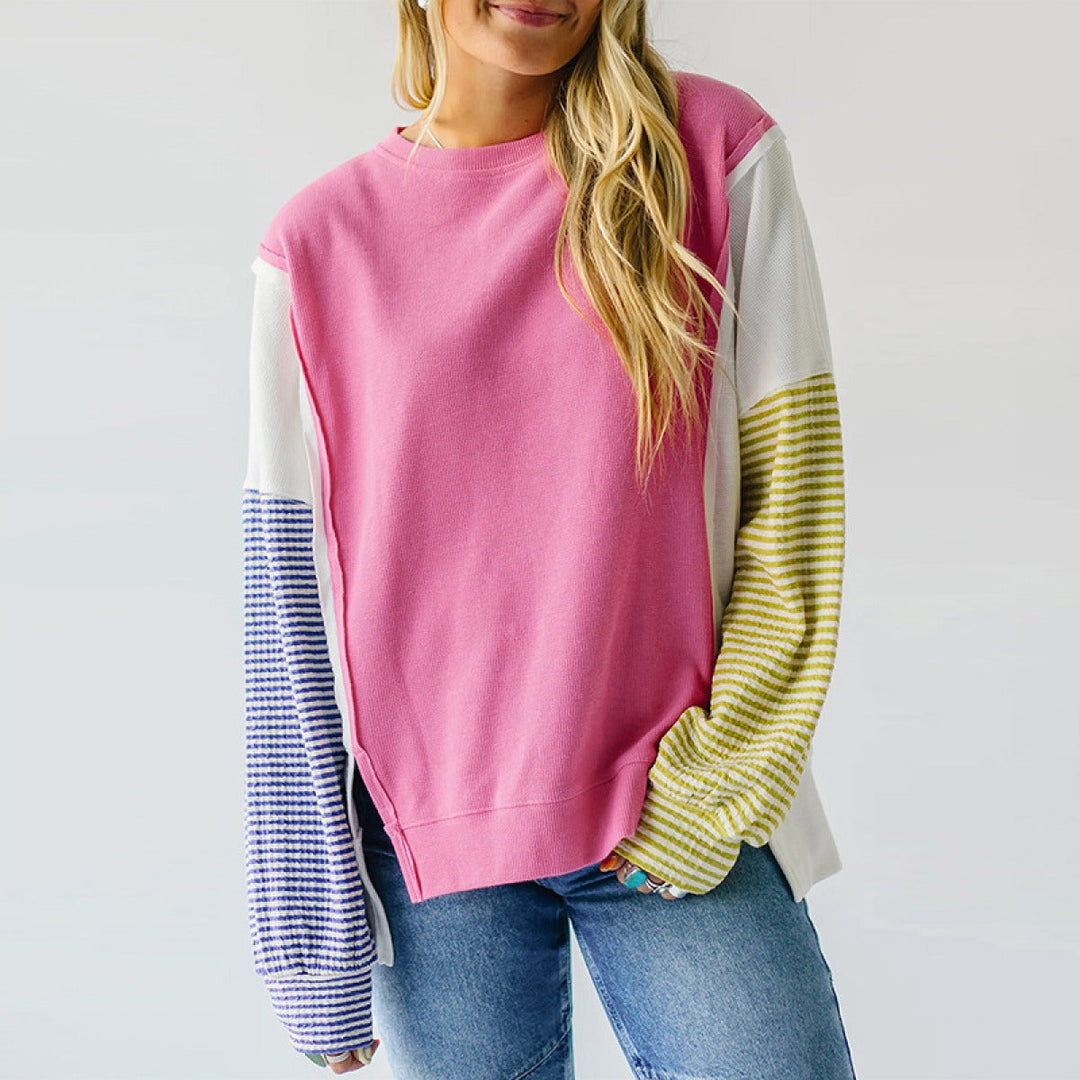 Multicolour casual sweatshirt met lange mouwen - Maelis