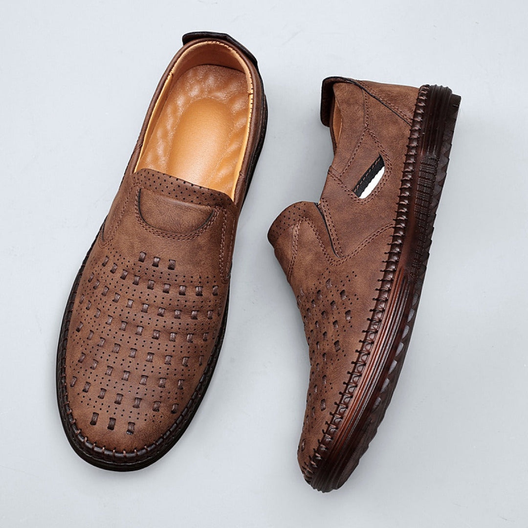 Geperforeerde leren herenschoenen - Dalton