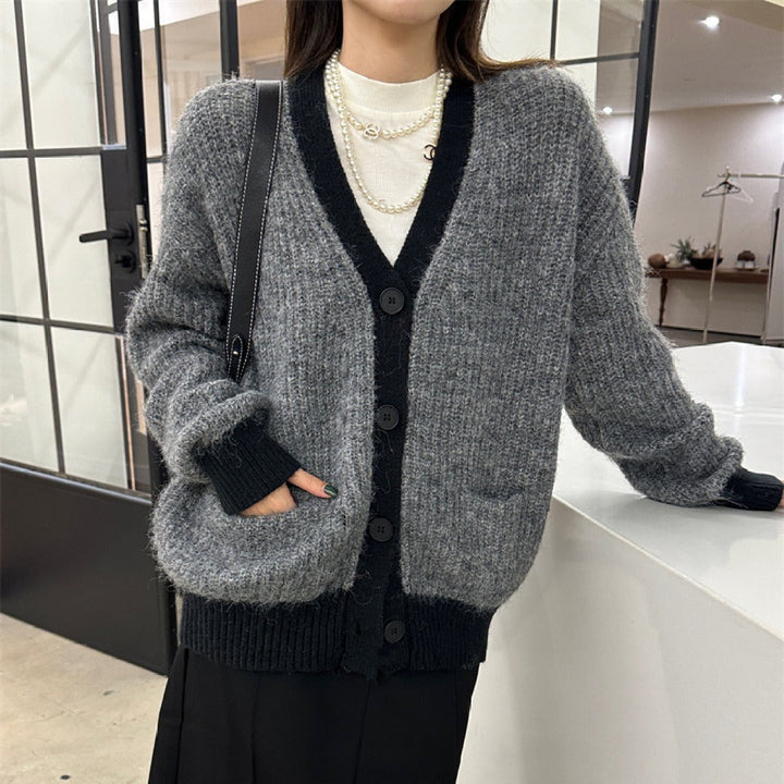 Damescardigan zacht gebreid relaxed fit - Ingrid