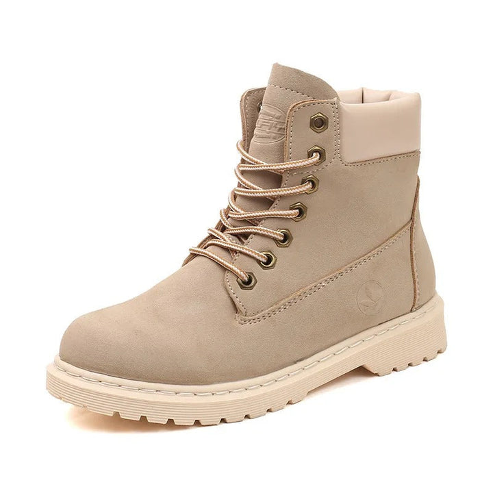 Dameslaarzen van suède met dikke zool - Alisse