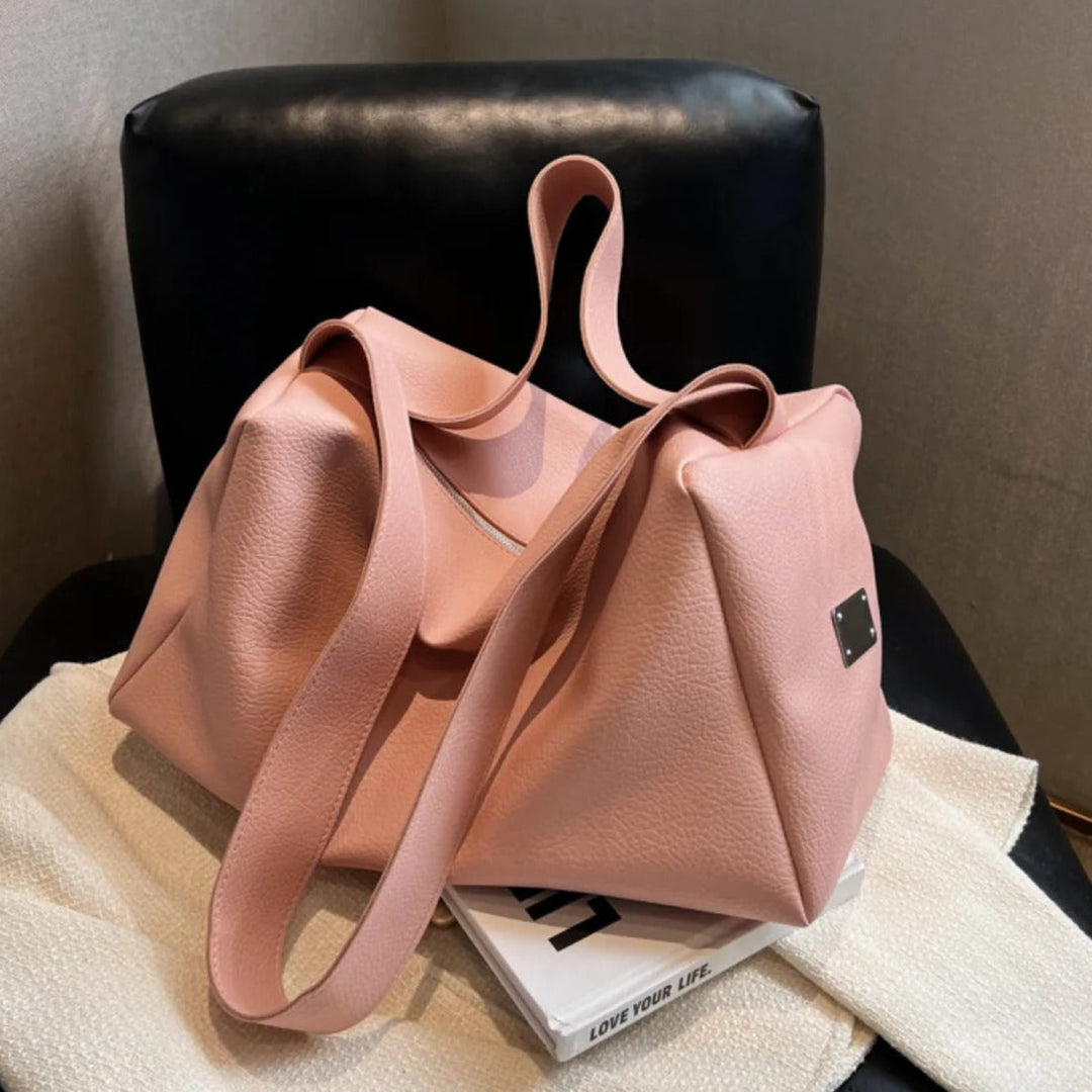 Damestas van synthetisch leer met grote inhoud en casual stijl - Andrea