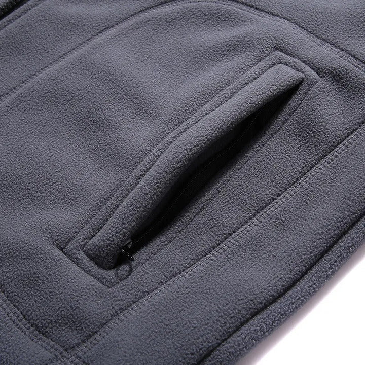 Mouwloos fleece herenvest met thermische voering en ritssluiting - Daryl