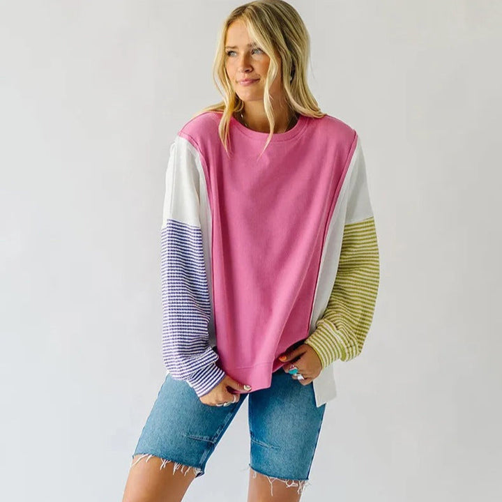 Multicolour casual sweatshirt met lange mouwen - Maelis