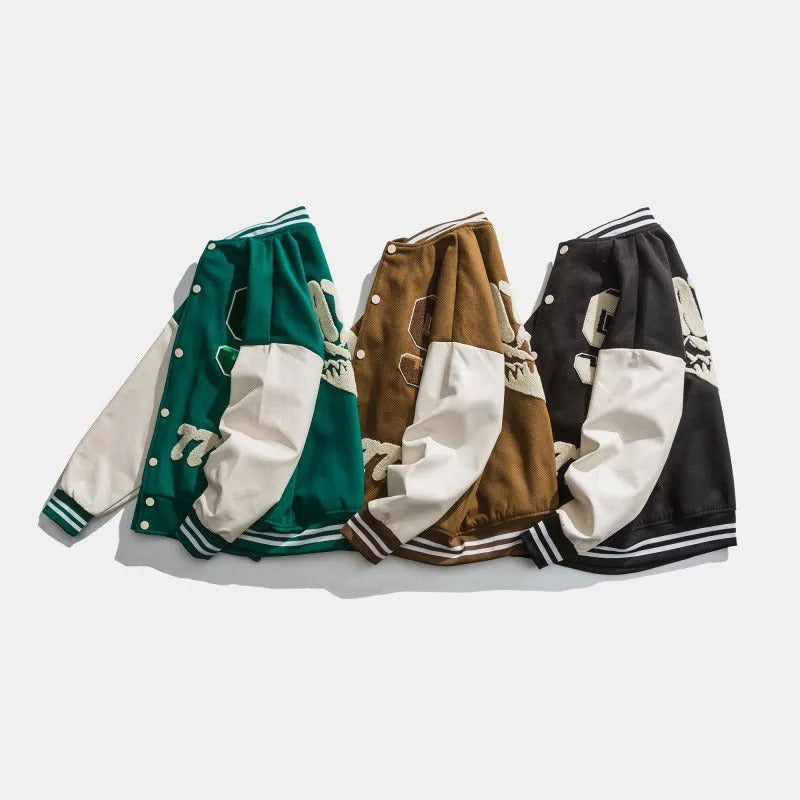 Herencolbert met geborduurde patches - Leo