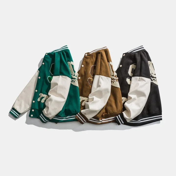 Herencolbert met geborduurde patches - Leo