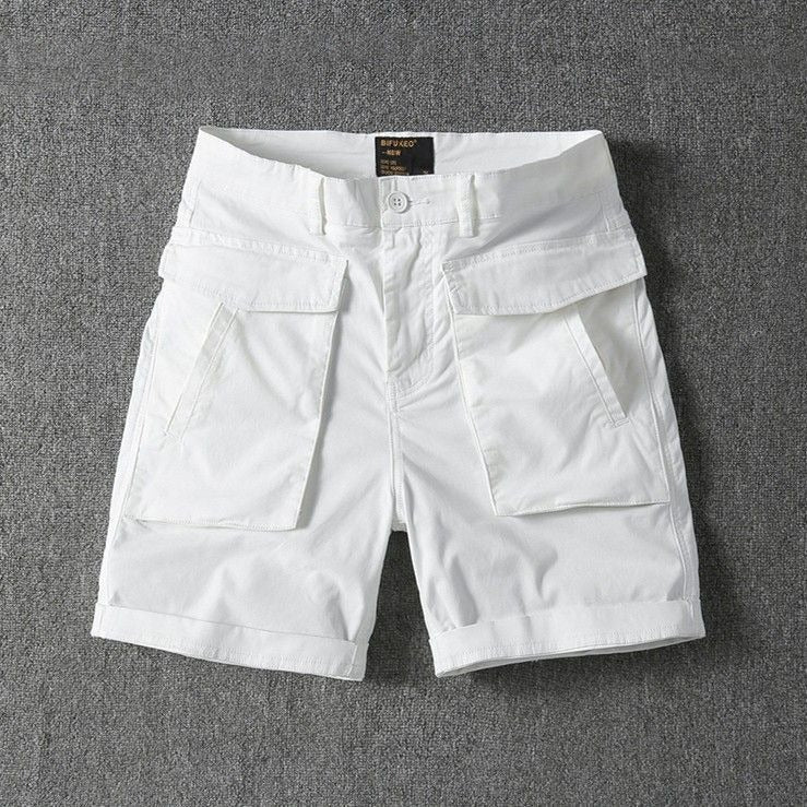 Heren short katoen cargo zakken casual stijl - Erik