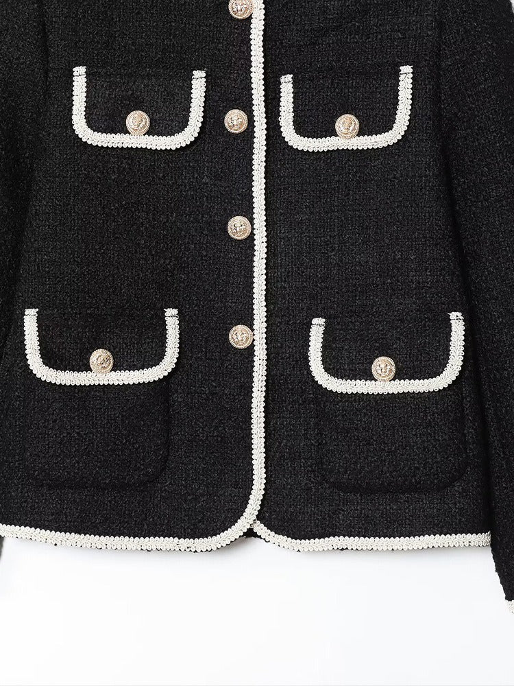 Kort damesjack met sierknopen - Alida