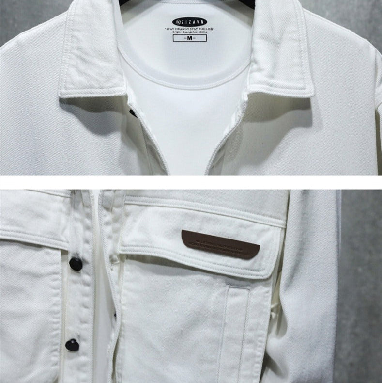 Zwart utility herenjack met grote zakken - Hektor