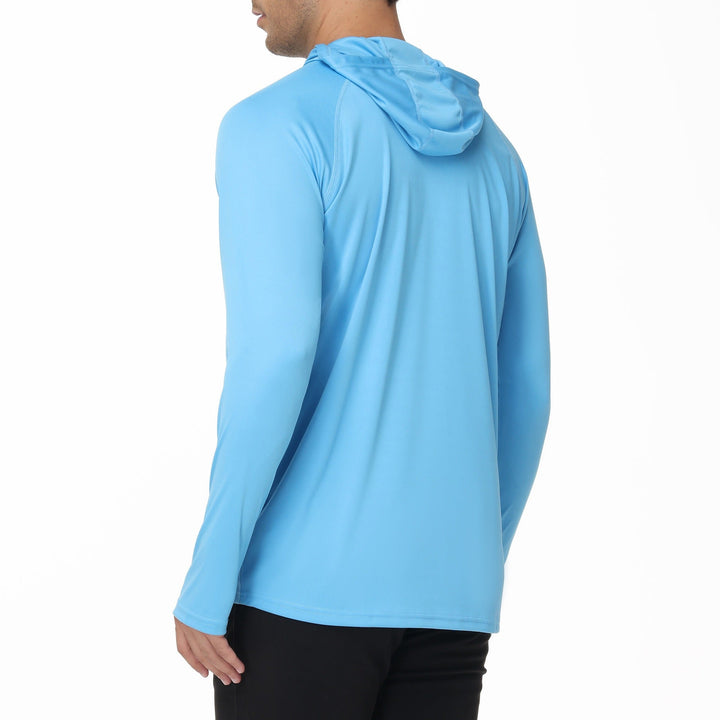 Heren-T-shirt met lange mouwen en capuchon - Drogus