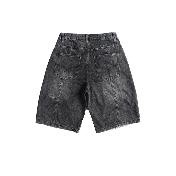 Herenpatchwork denim bermuda - Urban Edge