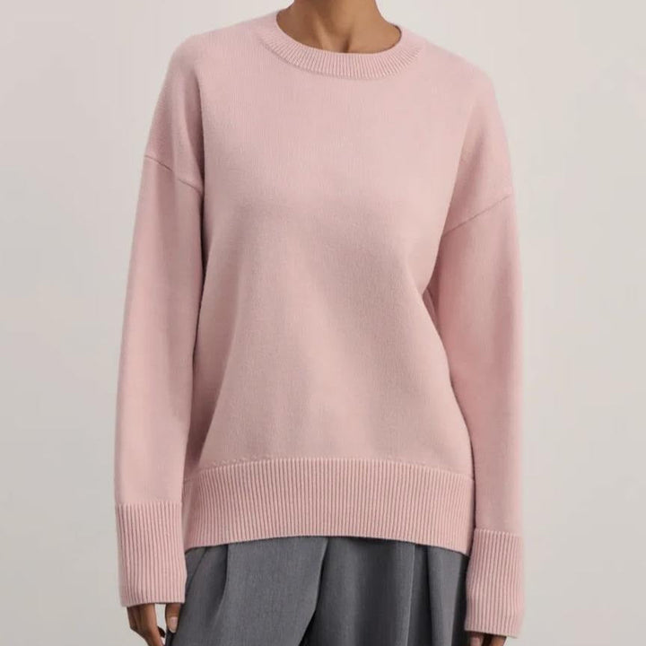 Grof gebreide trui met ronde hals - Elva