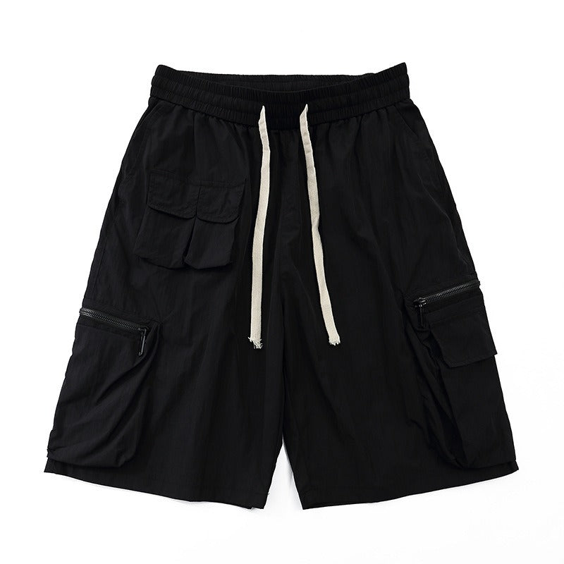 Damesshort met grote zakken en casual ritssluiting - Fey
