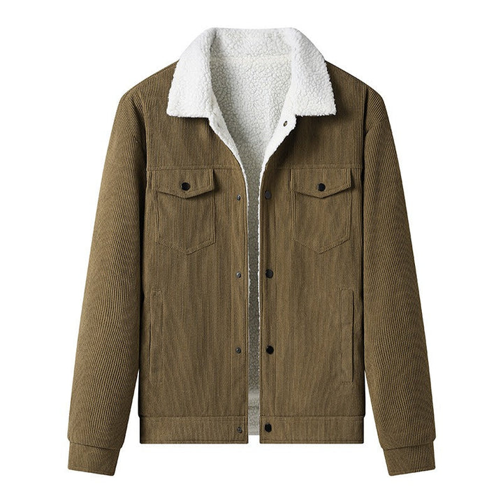 Corduroy herenjack met fleecevoering, casual stijl - Alain