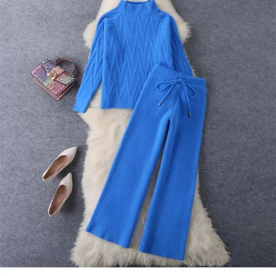 Gebreide trui en wijde broek voor dames - Melis