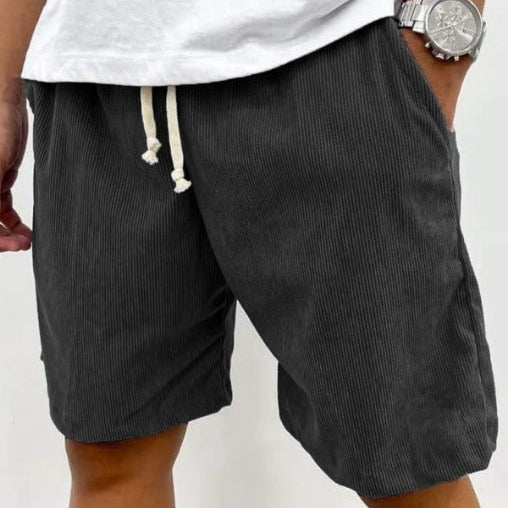 Heren casual corduroy short medium relaxed fit - Eland