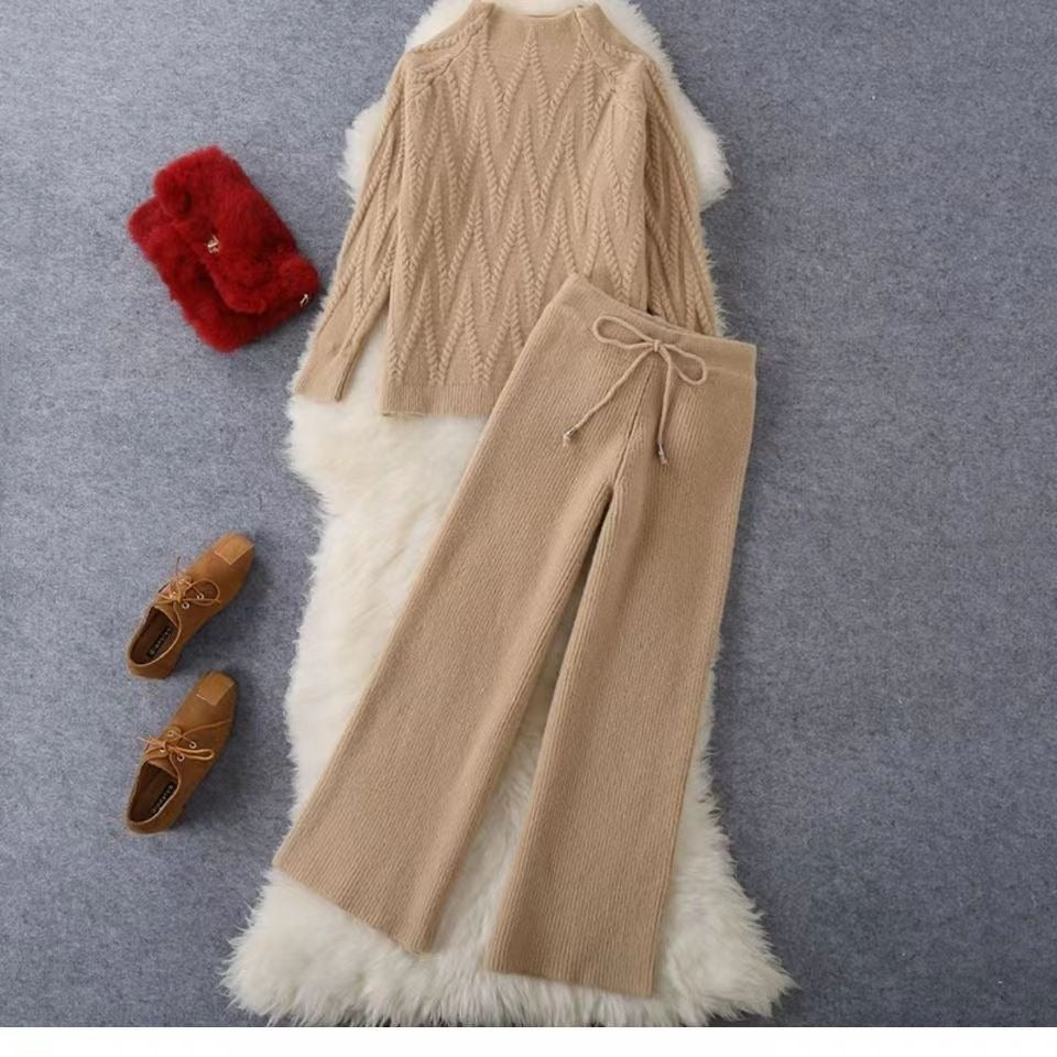 Gebreide trui en wijde broek voor dames - Melis