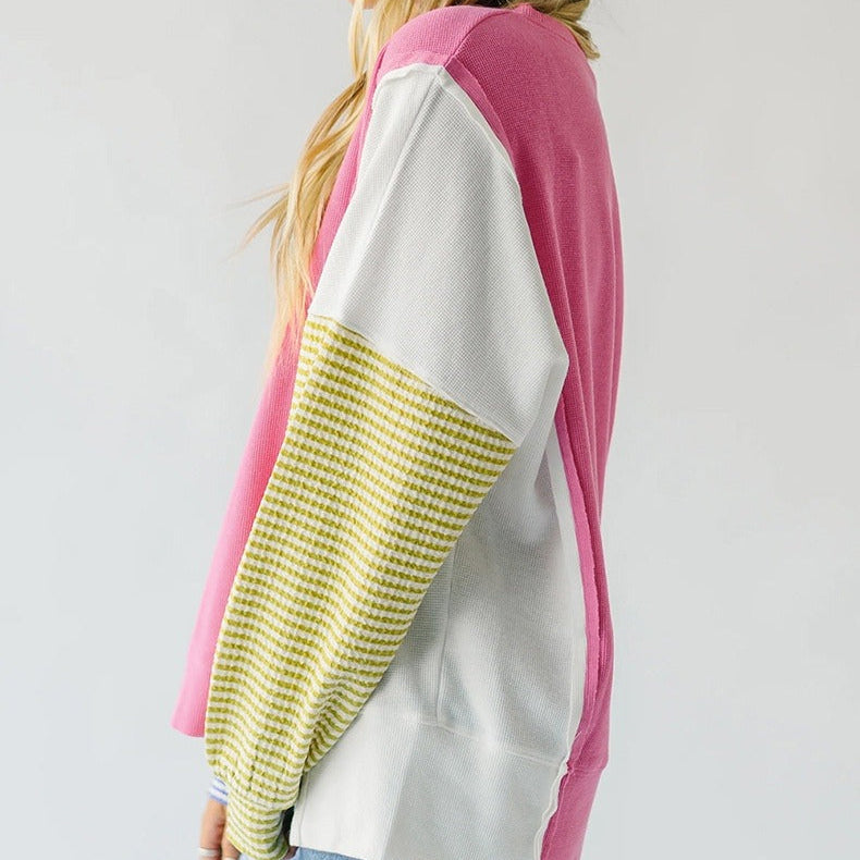 Multicolour casual sweatshirt met lange mouwen - Maelis