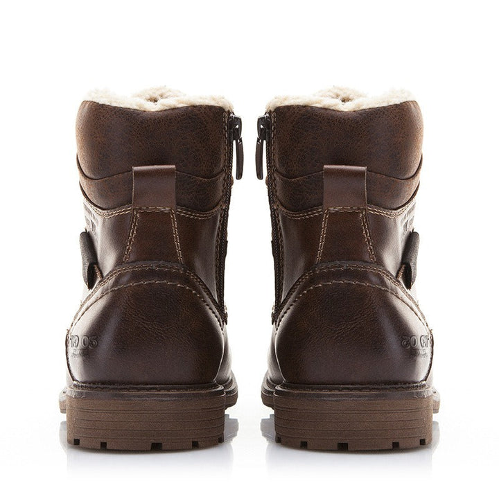 Leren herenlaarzen met verstevigde stiksels - Virgil