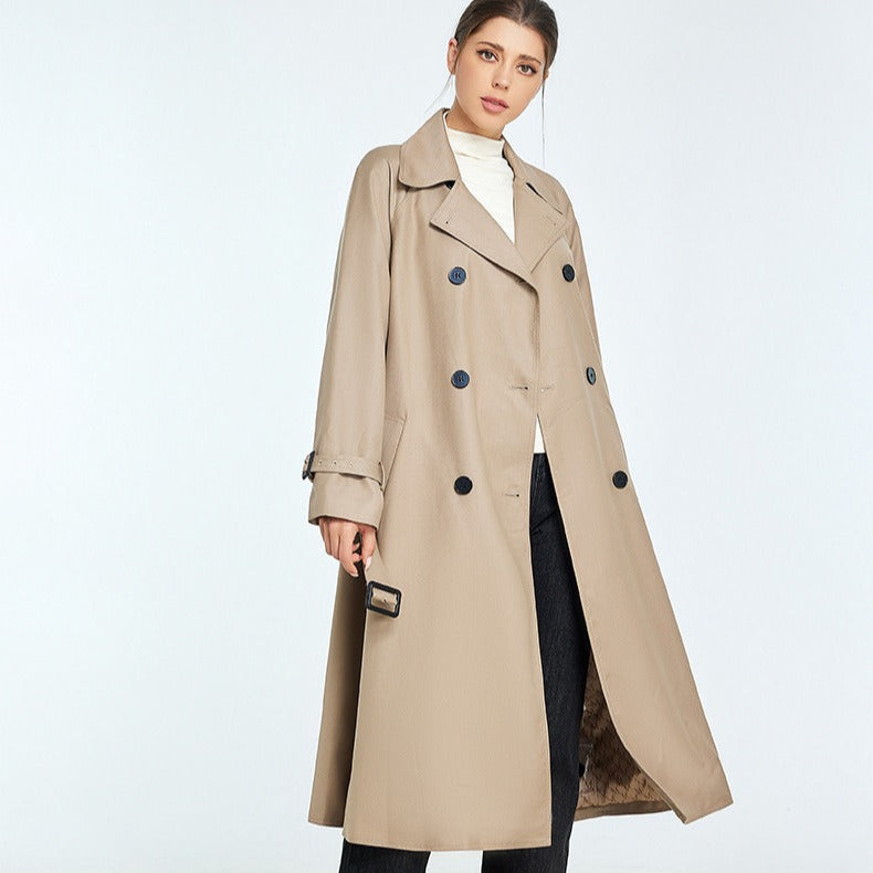 Klassieke trenchcoat met dubbele borst - Celine
