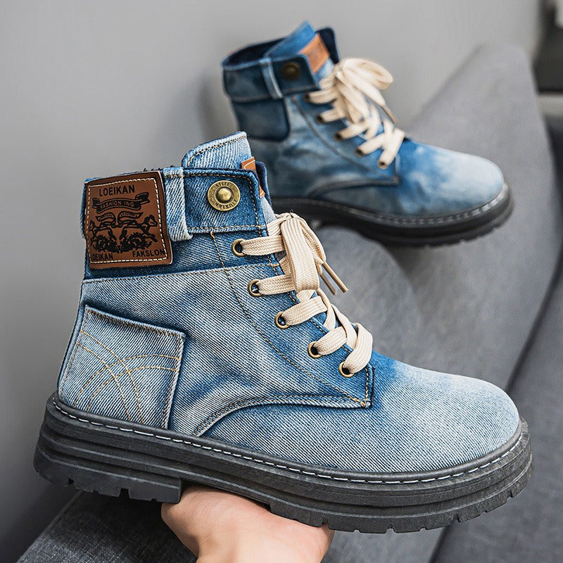 Canvas denim herenschoenen - Eron