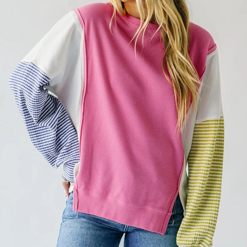 Multicolour casual sweatshirt met lange mouwen - Maelis