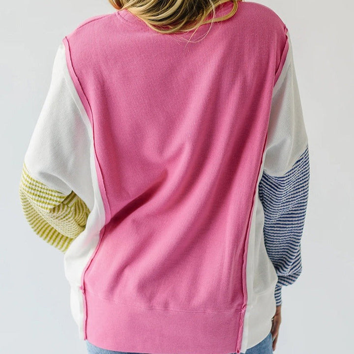 Multicolour casual sweatshirt met lange mouwen - Maelis