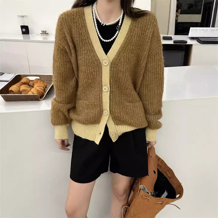 Damescardigan zacht gebreid relaxed fit - Ingrid