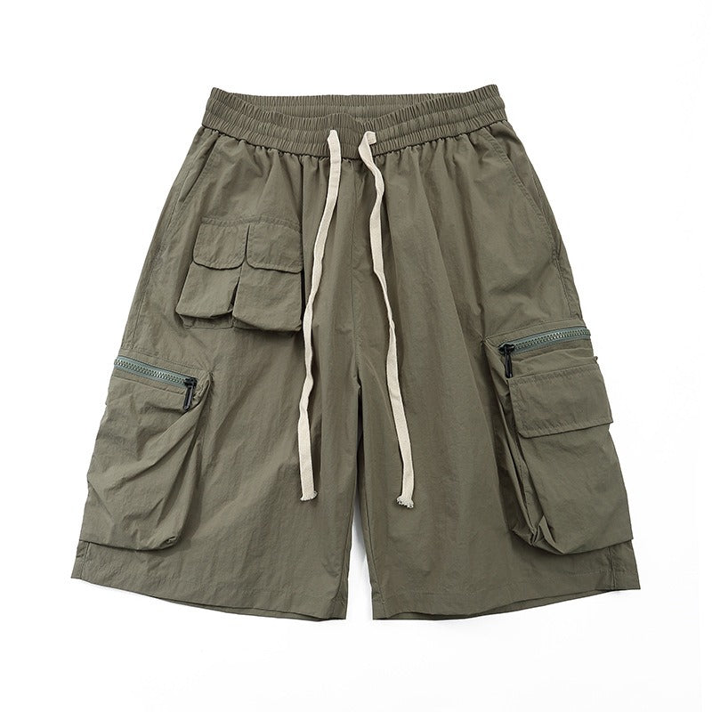 Damesshort met grote zakken en casual ritssluiting - Fey
