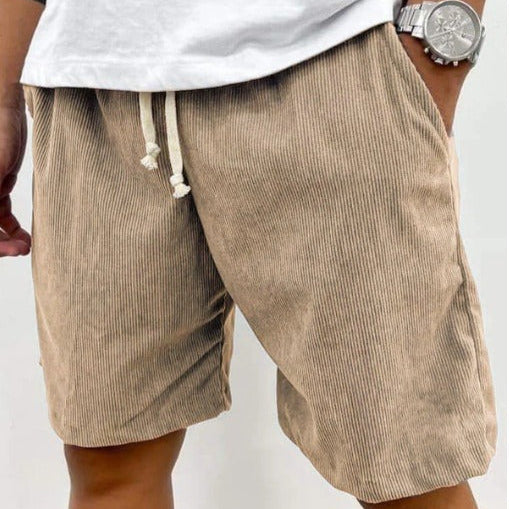 Heren casual corduroy short medium relaxed fit - Eland