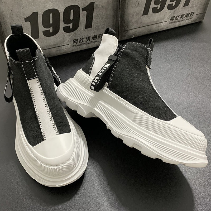 Urban platform sportschoenen met contrast - Darek