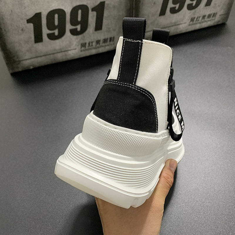 Urban platform sportschoenen met contrast - Darek