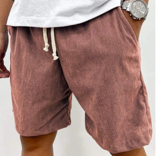 Heren casual corduroy short medium relaxed fit - Eland