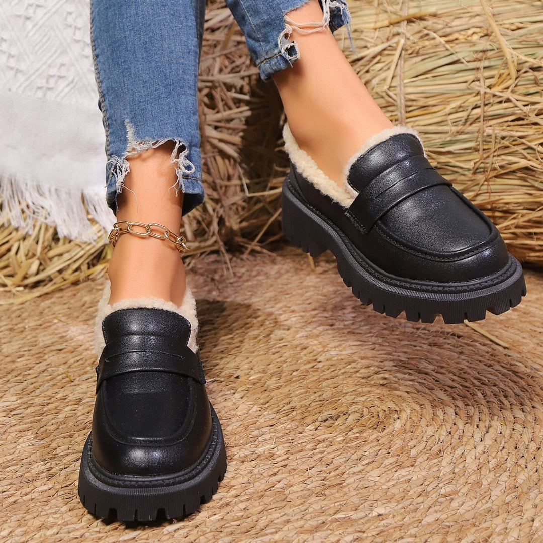 Mocassins met plateau en warme voering - Selia