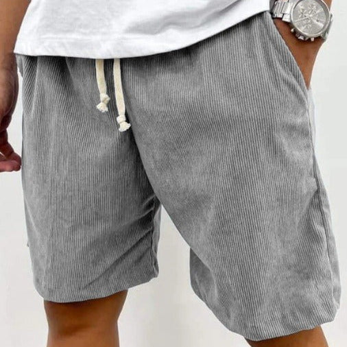 Heren casual corduroy short medium relaxed fit - Eland