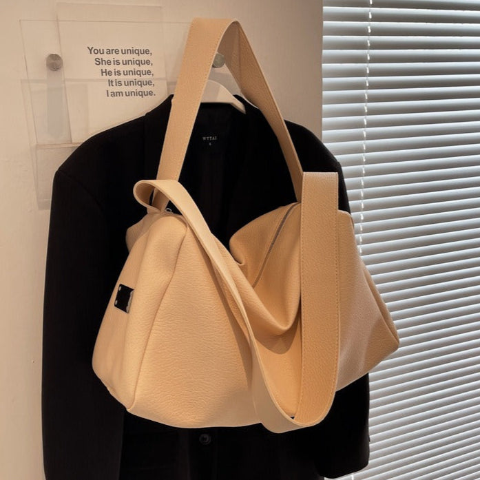 Damestas van synthetisch leer met grote inhoud en casual stijl - Andrea