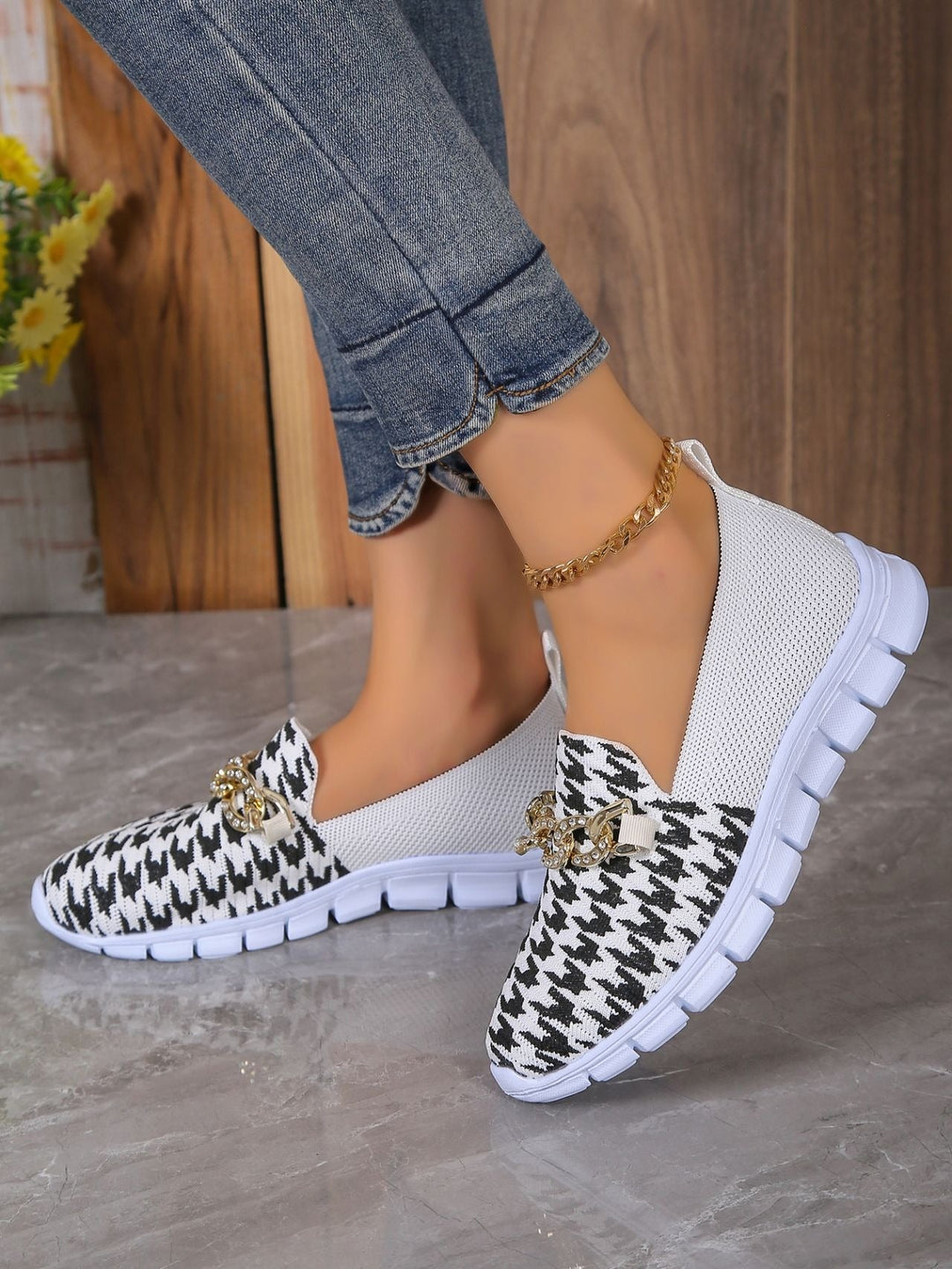 Damesschoenen van mesh met patroon - Harper