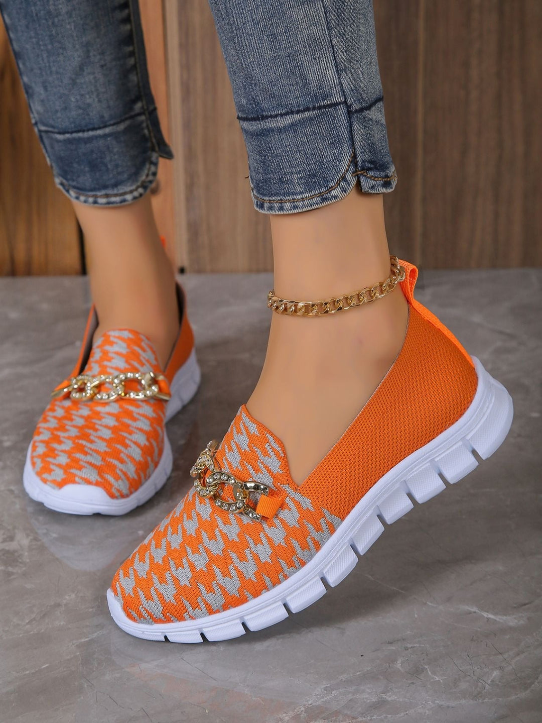 Damesschoenen van mesh met patroon - Harper
