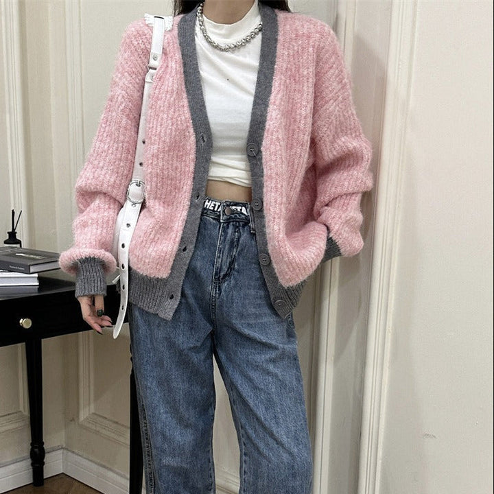 Damescardigan zacht gebreid relaxed fit - Ingrid